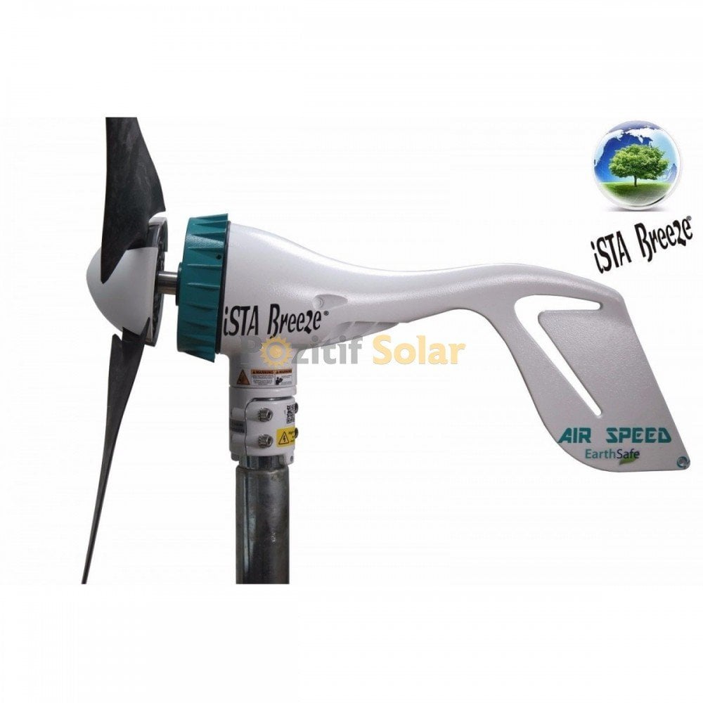 Set Air Speed 500W 12V Rüzgar Türbini + Hibrit Şarj Kontrol Cihazı iSTA-BREEZE
