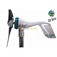 Set Air Speed 500W 12V Rüzgar Türbini + Hibrit Şarj Kontrol Cihazı iSTA-BREEZE