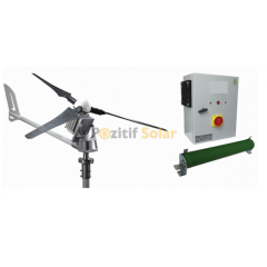 iSTA-BREEZE Set İ-1500W 24 VOLT WİNDSAFE KORUMALI RÜZGAR TÜRBİNİ + HİBRİT ŞARJ KONTROL CİHAZI