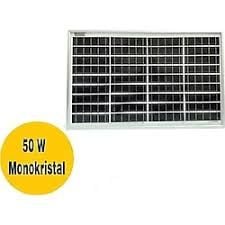 50 Watt  Monokristal Güneş Paneli 1. Sınıf A Class