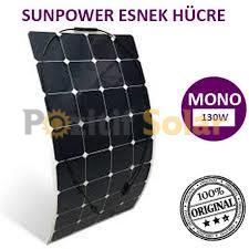 Lexron 130 Watt Monokristal Esnek Güneş Paneli Sunpower Hücre
