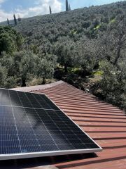 Güneş Paneli Montaj Aparatı 1 Panel İçin 125 cm 2 Adet Galvaniz Profil 4 Adet Klemp