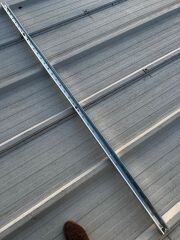 Güneş Paneli Montaj Aparatı 2 Panel İçin 2 Adet 250 cm Galvaniz Profil 6 Adet Klemp