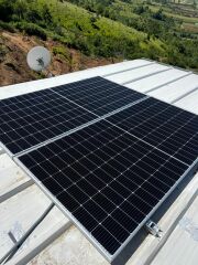 Güneş Paneli Montaj Aparatı 2 Panel İçin 2 Adet 250 cm Galvaniz Profil 6 Adet Klemp