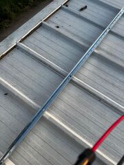 Güneş Paneli Montaj Aparatı 2 Panel İçin 2 Adet 250 cm Galvaniz Profil 6 Adet Klemp