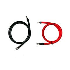 2 Adet 25 mm2 Akü Paralel Bağlantı Kablosu Yüzüklü 100 cm Uzunluğunda