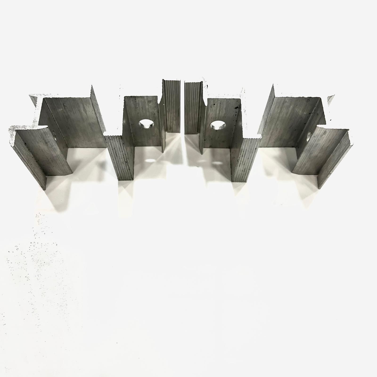 4 Adet Güneş Paneli Aleminyum Sonlama Kelepçesi ( Z Klemp )