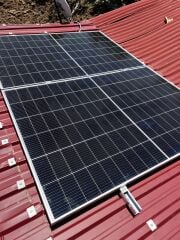 2 Ad Güneş Paneli Montaj Aparatı 2 Ad Galvaniz Profil 250 cm 2 Ad Orta 4 Adet Son Klemp
