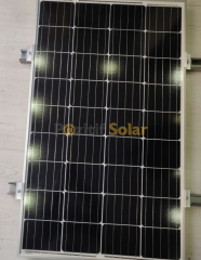 Güneş Paneli Montaj Aparatı 1 Panel İçin 125 cm 2 Adet Profil 4 Adet Klemp