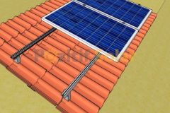 4 Adet Güneş Paneli İçin Aleminyum 6 Adet Orta Klemp 4 Adet Son Klemp
