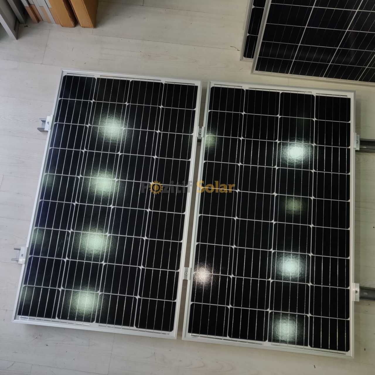 Güneş Paneli Montaj Aparatı 6 Panel İçin 14 Adet 30 cm Profil 14 Adet Klemp