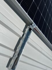 4 Ad Güneş Paneli Montaj Aparatı 4 Ad Galvaniz Profil 250 cm 6 Ad Orta 4 Adet Son Klemp