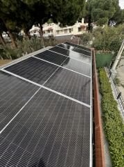 6 Ad Güneş Paneli Montaj Aparatı 6 Ad Galvaniz Profil 250 cm 10 Ad Orta 4 Adet Son Klemp