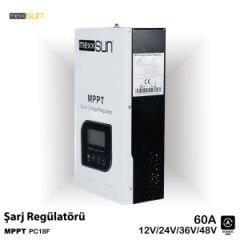 Mexxsun 60 Amper Mppt Şarj Regülatörü  12/24/48 Volt