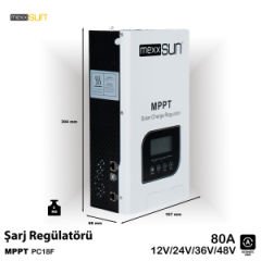 Mexxsun 80 Amper Mppt Şarj Regülatörü  12/24/48 Volt