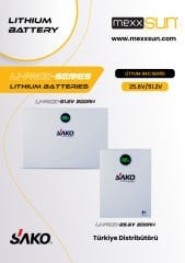 Sako Li-Pack 51,2V-200Ah LiFePo4 Batarya 10.2 Kw