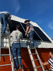 Güneş Paneli Montaj Aparatı 10 Panel İçin 22 Adet 30 cm Galvaniz Profil 22 Adet Klemp