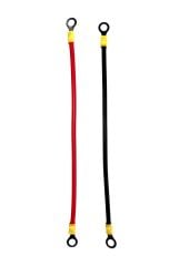 2 Adet 6 mm2 Akü Seri Veya Paralel Bağlantı Kablosu 25 cm Uzunluğunda