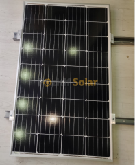 Güneş Paneli Montaj Aparatı 1 Panel İçin 125 cm 2 Adet Galvaniz Profil 4 Adet Son Klemp