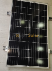 Güneş Paneli Montaj Aparatı 1 Panel İçin 125 cm 2 Adet Galvaniz Profil 4 Adet Son Klemp