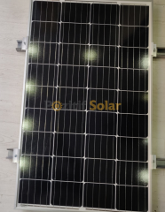 Güneş Paneli Montaj Aparatı 1 Panel İçin 125 cm 2 Adet Alüminyum Profil 4 Adet Son Klemp