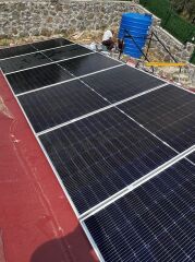 Güneş Paneli Aleminyum Montaj Aparatı 6 Panel İçin 6 Adet 250 cm Boy Alüminyum Profil 10 Adet Orta Klemp 4 Adet Son