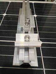 Güneş Paneli Montaj Aparatı 10 Panel İçin 10 Adet 250 cm Alüminyum Boy Profil 18 Adet Orta Klemp 4 Adet Son Klemp