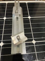 Güneş Paneli Montaj Aparatı 3 Panel İçin 8 Adet 30 cm Alüminyum Profil 8 Adet Klemp