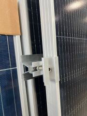 Güneş Paneli Montaj Aparatı 3 Panel İçin 8 Adet 30 cm Alüminyum Profil 8 Adet Klemp
