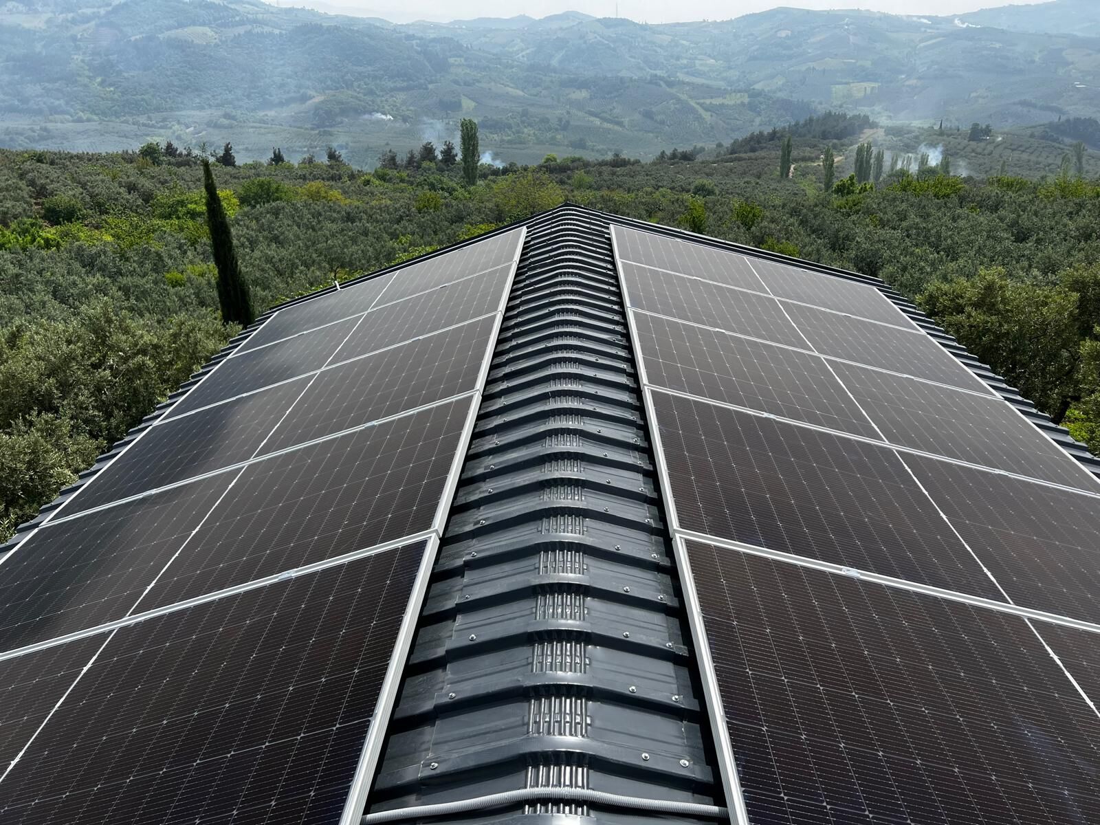 Güneş Paneli Montaj Aparatı 10 Panel İçin 22 Adet 30 cm Alüminyum Profil 22 Adet Klemp