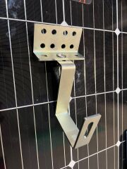 Güneş Paneli Montaj Aparatı 1 Panel İçin Klemplerİ, Çatı Kancası ve Sigma Profil