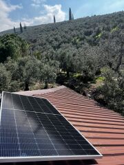 Güneş Paneli Montaj Aparatı 1 Panel İçin 4 Adet 50 cm Galvaniz Profil 4 Adet Son Klemp