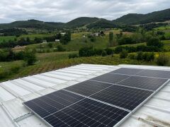 Güneş Paneli Montaj Aparatı 3 Panel İçin 8 Adet 50 cm Galvaniz Profil 8 Adet Klemp