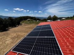 Güneş Paneli Montaj Aparatı 4 Panel İçin 10 Adet 50 cm Galvaniz Profil 10 Adet Klemp