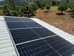 Güneş Paneli Montaj Aparatı 4 Panel İçin 10 Adet 50 cm Galvaniz Profil 10 Adet Klemp