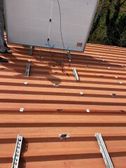 Güneş Paneli Montaj Aparatı 4 Panel İçin 10 Adet 50 cm Galvaniz Profil 10 Adet Klemp