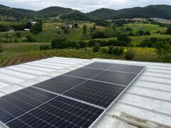 Güneş Paneli Montaj Aparatı 4 Panel İçin 10 Adet 50 cm Galvaniz Profil 10 Adet Klemp