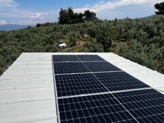 Güneş Paneli Montaj Aparatı 4 Panel İçin 10 Adet 50 cm Galvaniz Profil 10 Adet Klemp