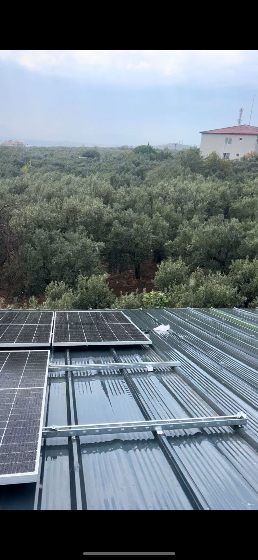 Güneş Paneli Montaj Aparatı 8 Panel İçin 18 Adet 50 cm Galvaniz Profil 18 Adet Klemp