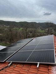 Güneş Paneli Montaj Aparatı 2 Panel İçin Klempleri, Çatı Kancası ve Galvaniz Profil