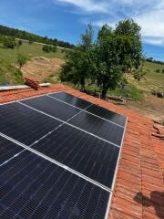 Güneş Paneli Montaj Aparatı 4 Panel İçin Klempleri, Çatı Kancası ve Galvaniz Profilleri