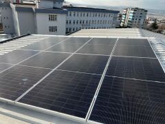 10 Ad Güneş Paneli Montaj Aparatı 10 Ad Galvaniz Profil 250 cm 18 Ad Orta 4 Adet Son Klemp